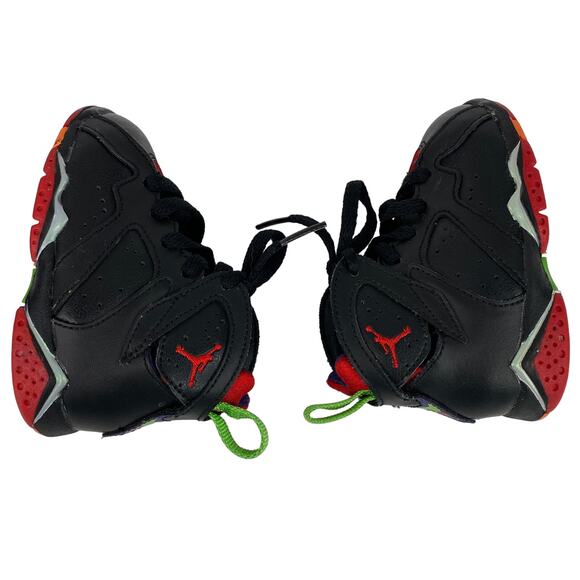 Nike Jordan 7 Retro BT Marvin The Martian 304772 028 Toddler Size 4c Black - Picture 6 of 12